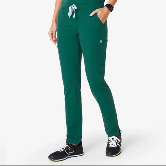 Figs Pants & Jumpsuits Figs Hunter Green Yola Scrub Pants Xxsp